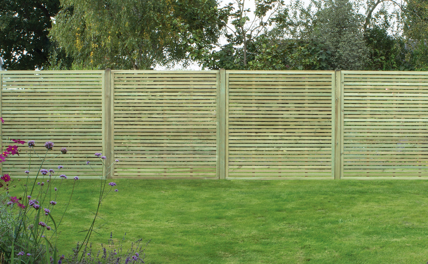 Slatted Fence Panel