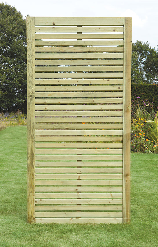 Slatted Wing Fence Panel