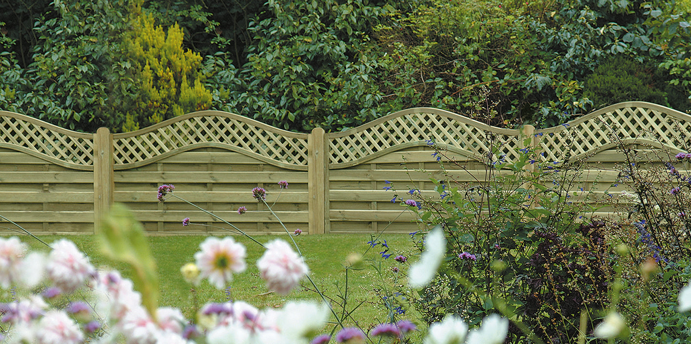 Omega Lattice Top Fence Panel