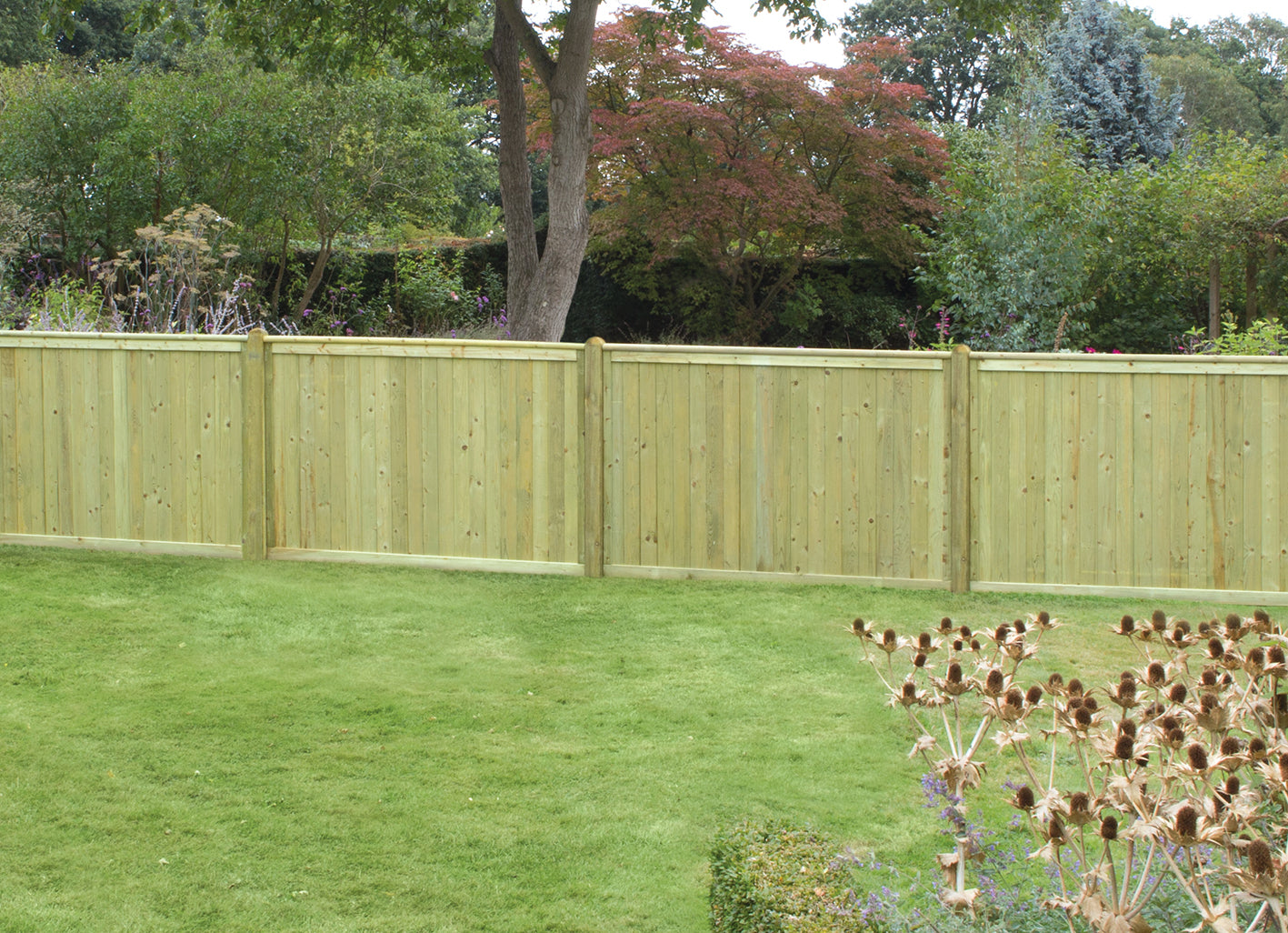 Tongue & Groove Flat Fence Panel